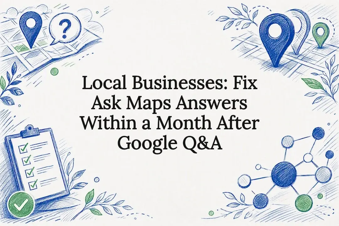 Decorative Ask Maps Q\&A title card