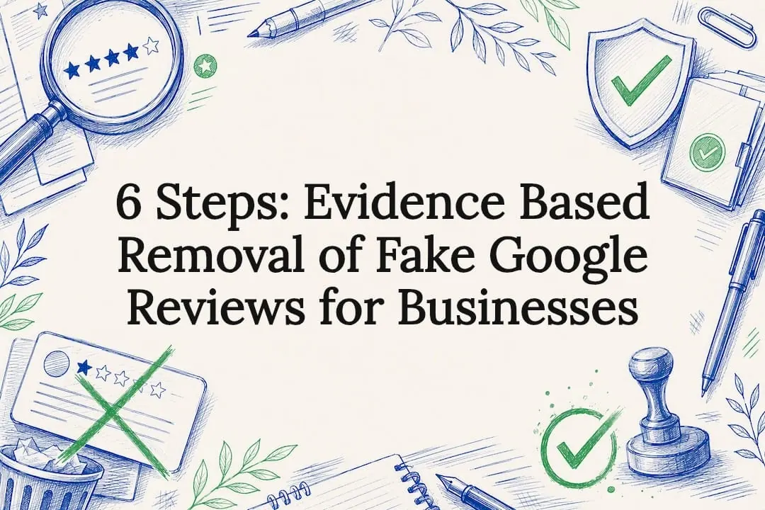Decorative fake review removal title card