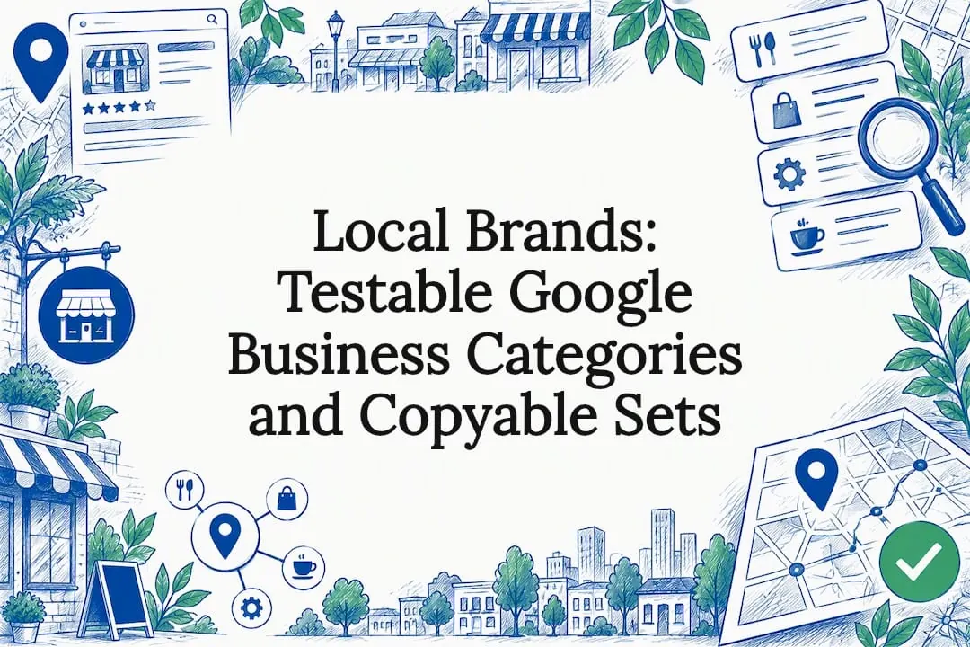 Decorative Google Business category title card