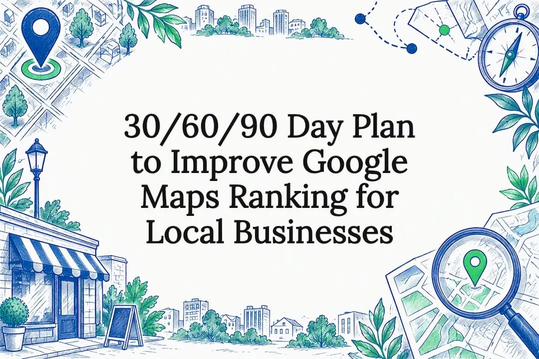 Decorative Google Maps ranking title card