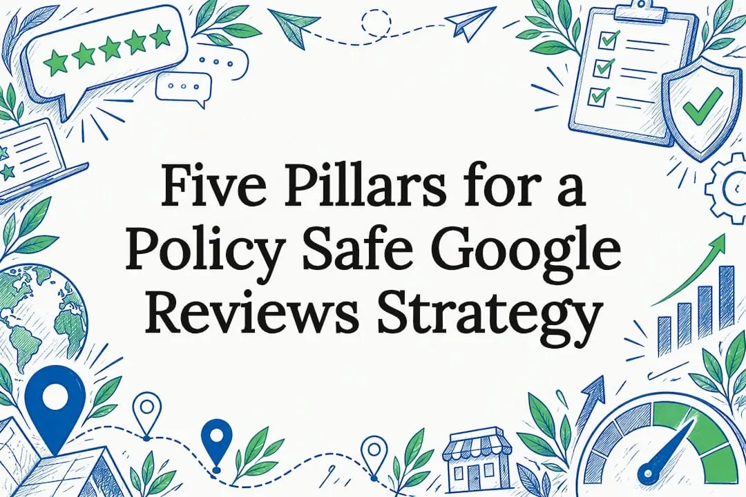 Decorative Google reviews strategy title card