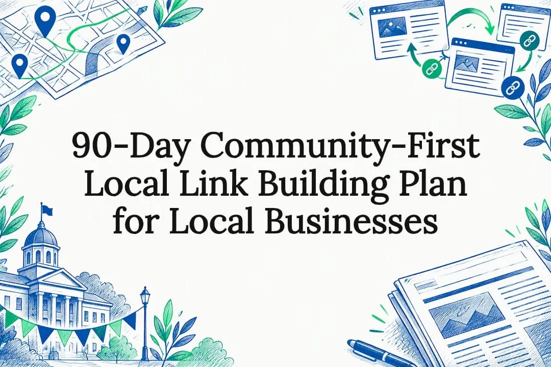 Decorative local link building title card
