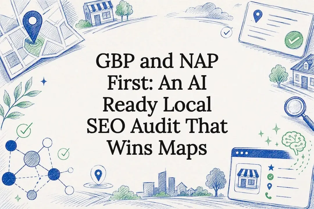 Decorative local SEO audit title card