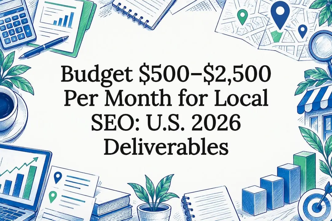 Decorative local SEO budget title card