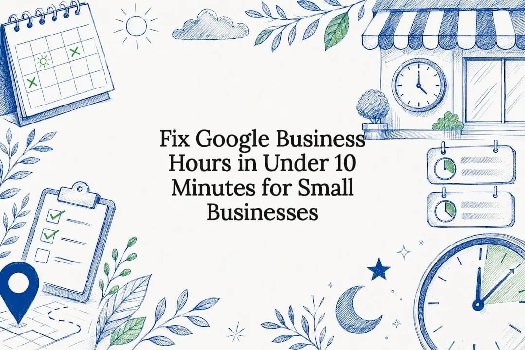 Google Business hours article title card