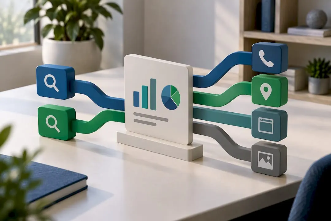 Insights paths from searches to customer actions