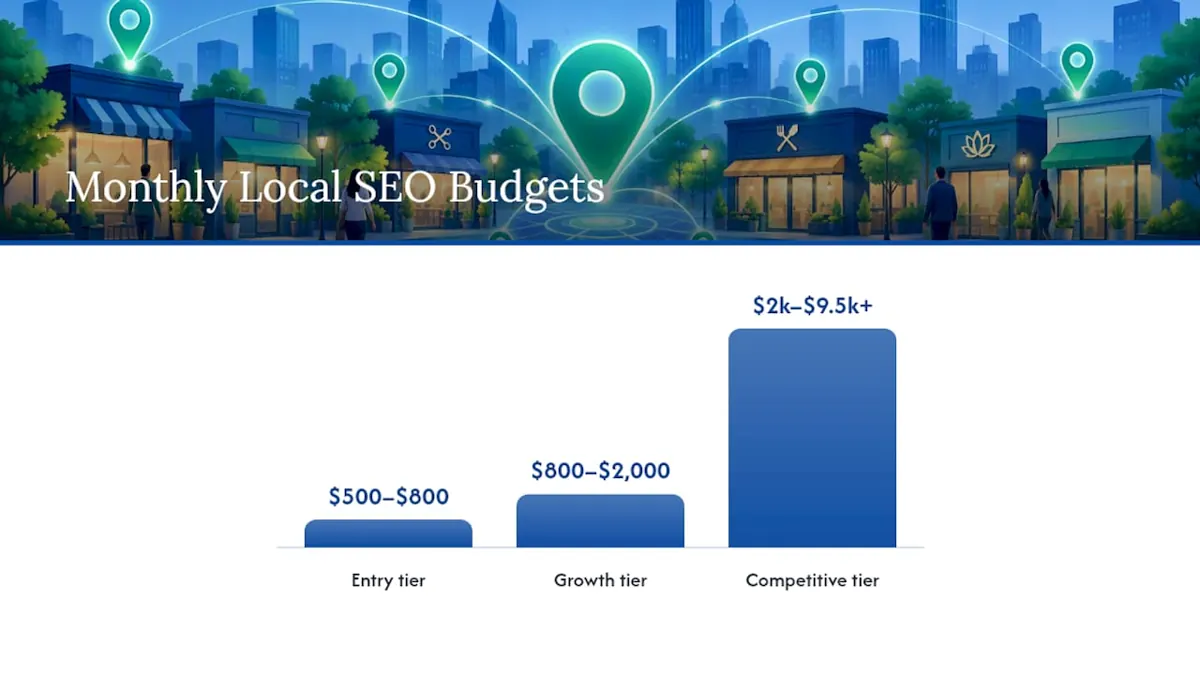 Local SEO Pricing Snapshot: What Each Budget Band Buys, overview diagram